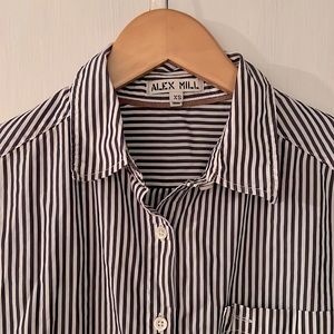 Alex Mill oversized striped shirt XS
